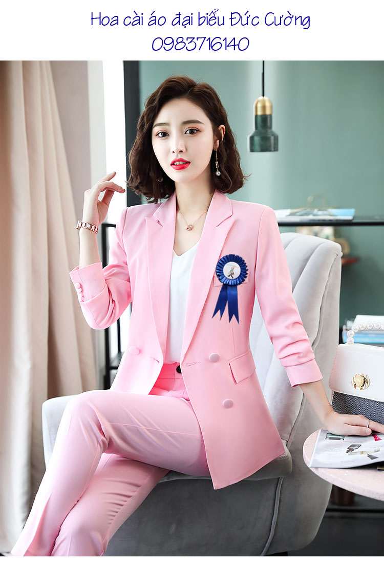 Hoa cài áo Đại Biểu Mã Số 01 - Ảnh 11