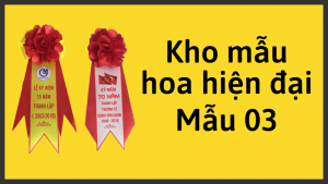 Kho mẫu hoa cài áo đại biểu mẫu hiện đại 03: 