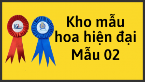 Kho mẫu hoa cài áo hiện đại mã số 02
